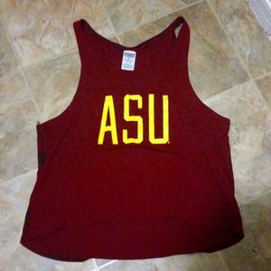 Pink ASU crop tank size medium